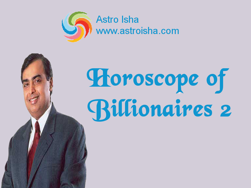 Mukesh Ambani Birth Chart Analysis