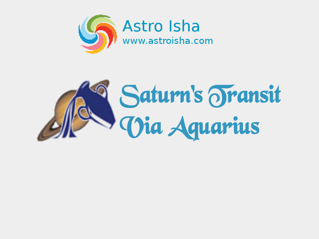 Saturn's Transit Via Aquarius